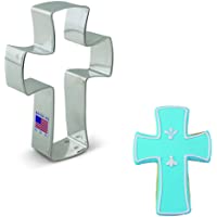 Ann Clark Cookie Cutters Cortador de galletas cruz cristiana - 11-5 cm - Acero fabricado en EE. UU.